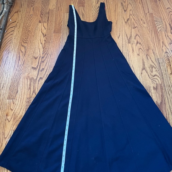 Boden Navy Jersey A-line Midi tank Dress with pockets - Picture 3 of 4